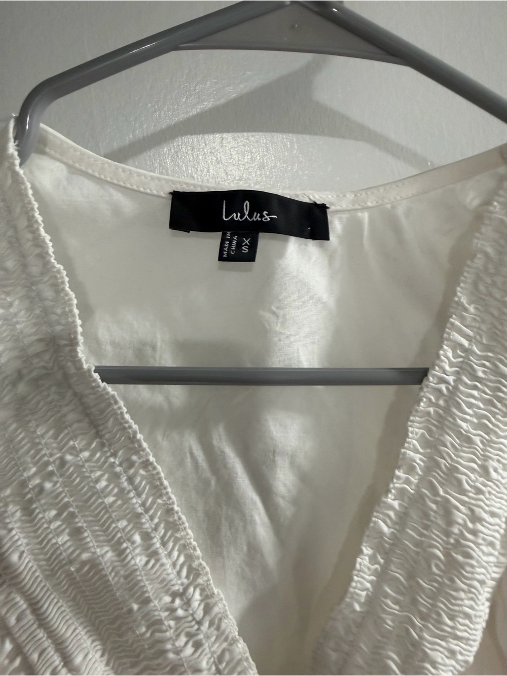 Lulu's In A Ruffle White Ruffled Hook and Eye Top - Picture 4 of 12